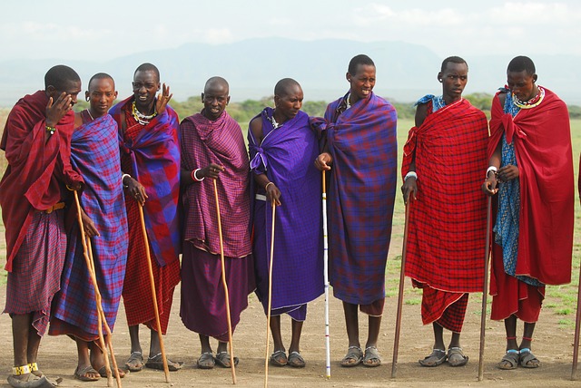 People in Ngorongoro Crater, Tanzania