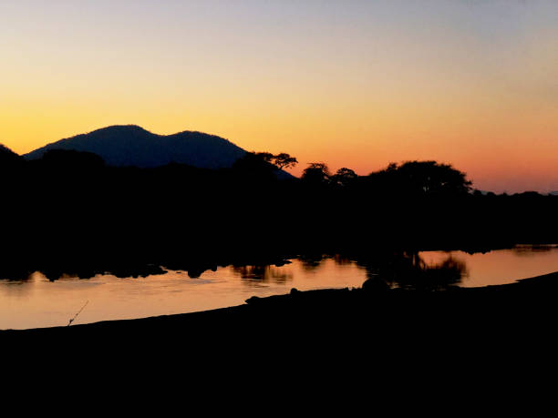 Beautiful sunrise in the Ruaha National Park in Tanzania.