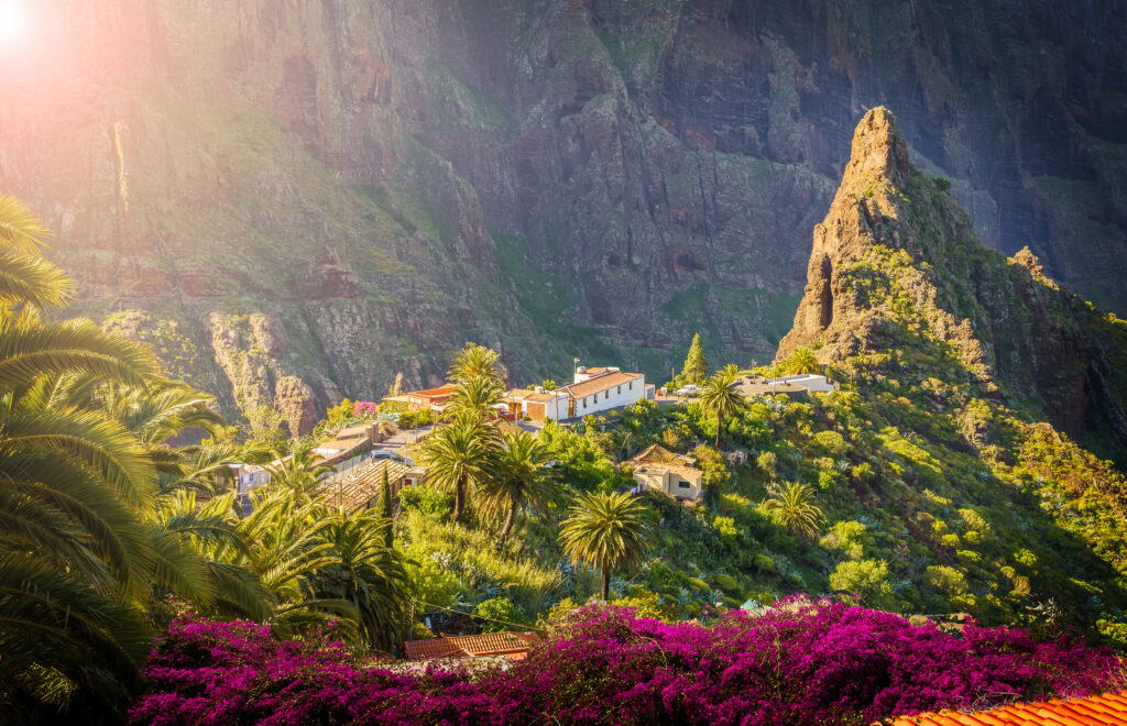 Masca village, the most visited tourist attraction of Tenerife, Spain