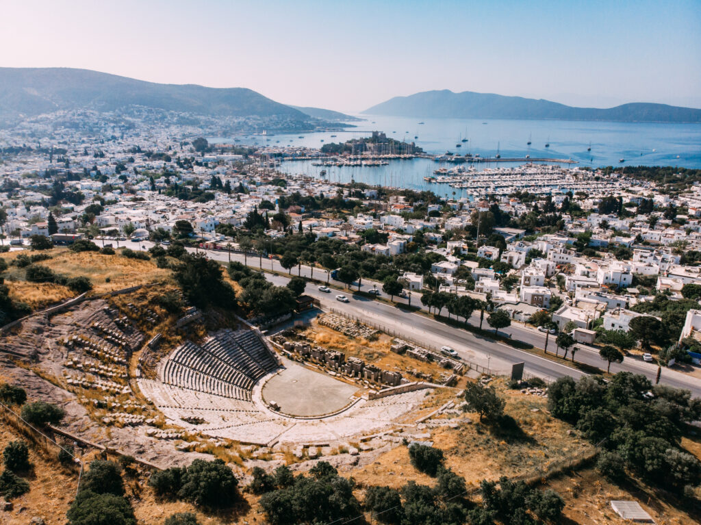 Aerial View Bodrum Castle at Turkey