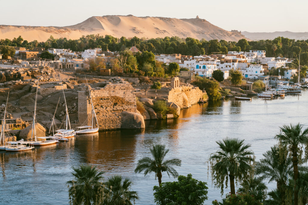 The River Nile in Aswan, Egypt