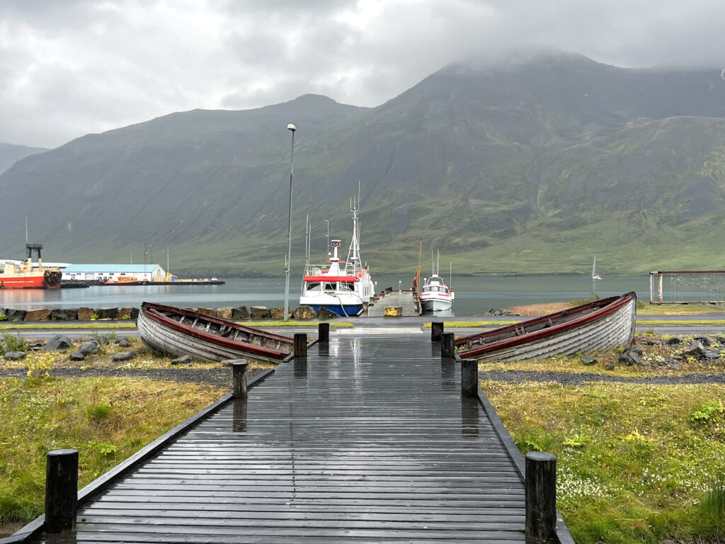 Dock and harbor in Sigulfjordur, Iceland