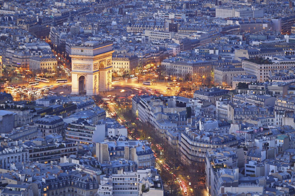 Arc de Triomphe, Paris, France.