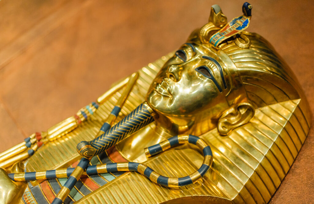 Replica of the golden Mask of Tutankhamun