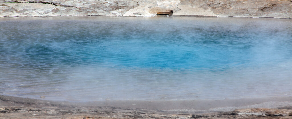 Hot spring near Stokkur geyser - Iceland