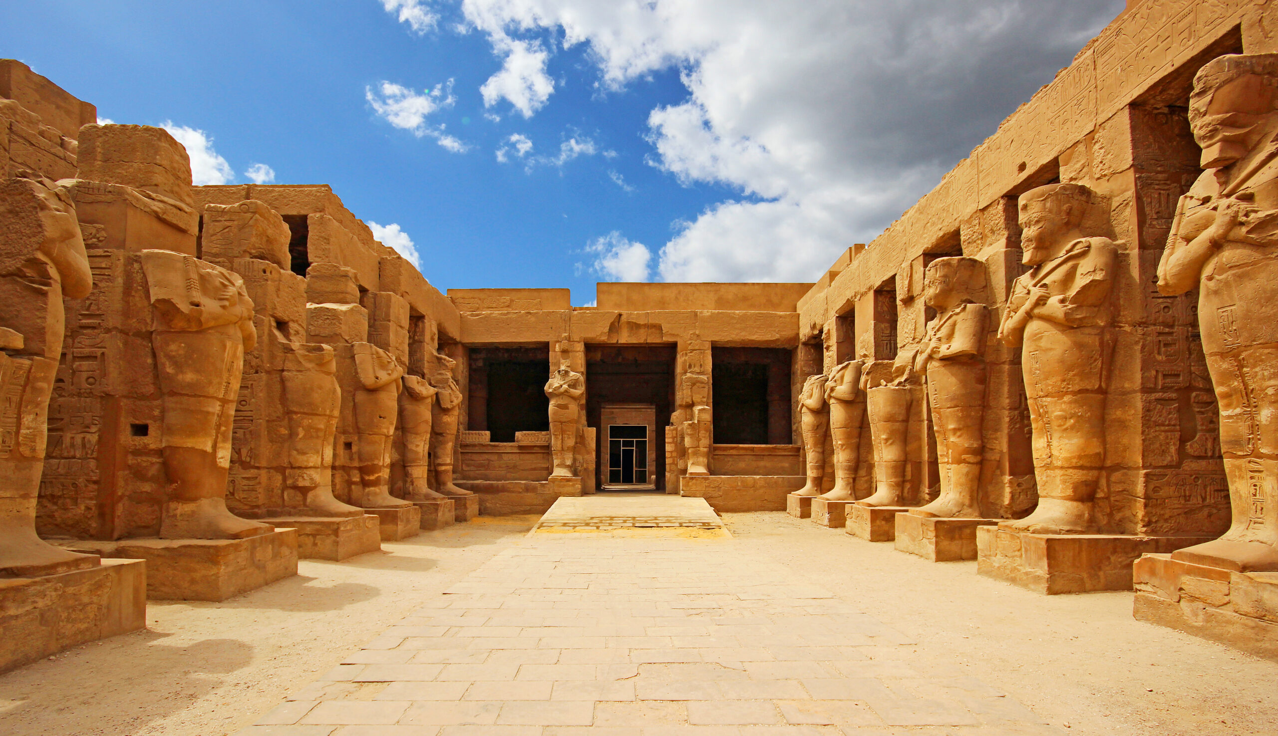 Ancient ruins of Karnak temple in Egypt