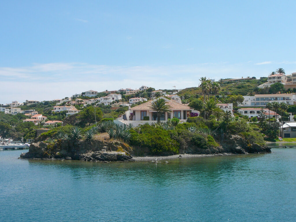 View of Mahon in the island of Minorca, Spain