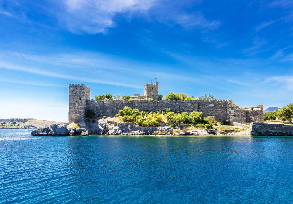 One of the biggest tourist attractions, that dominates the landscape, is the Bodrum Castle in Turkey