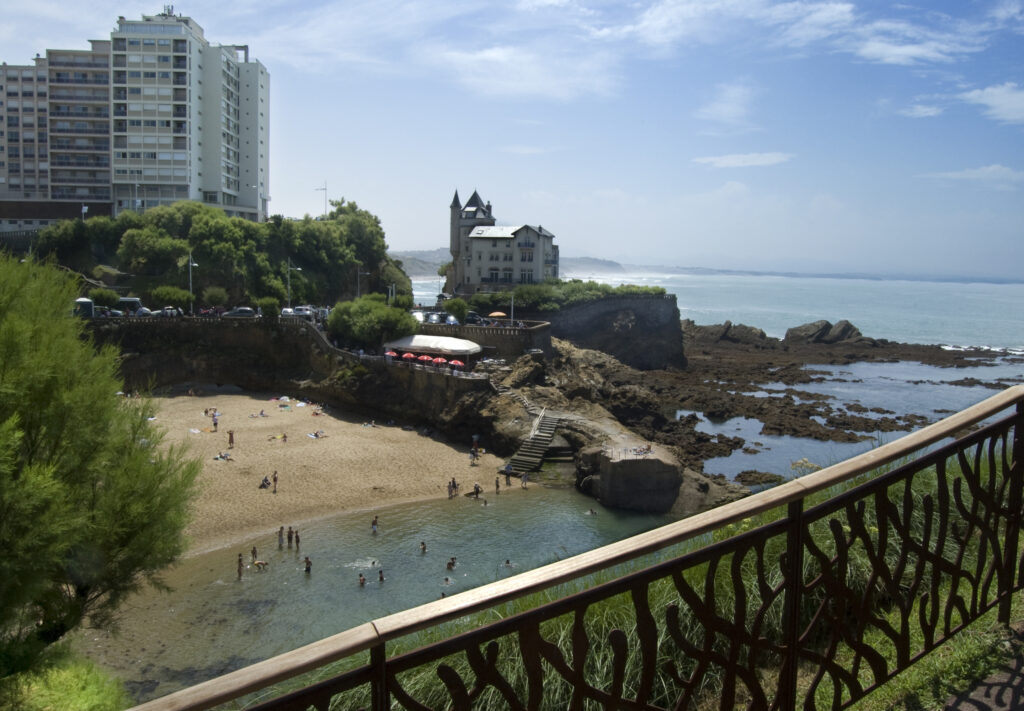 Landscape overlooking the bay of Biarritz