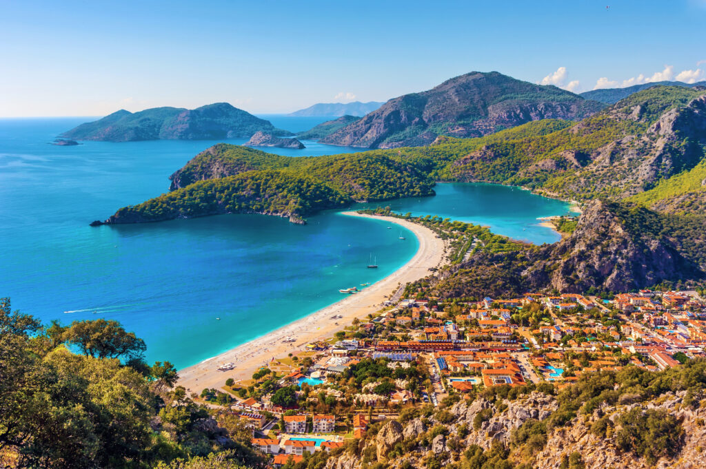 Ölüdeniz beach and lagoon Turkey