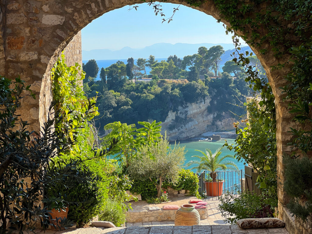 Old town in Montenegro Adriatic sea summer season, Ulcinj cityscape.