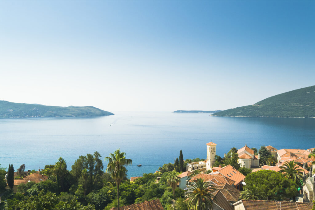 View on Adriatic Sea from Herceg Novi