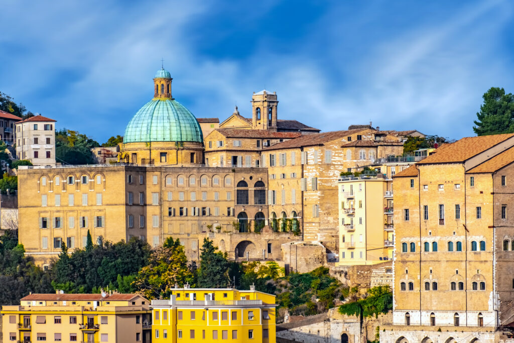 Cityscape of Ancona, Italy.